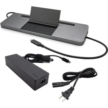 i-Tec USB-C Metal Ergonomic 4K 3x Display Docking Station with Power Delivery 85 W + i-tec Universal Charger 100 W C31FLATPRO100