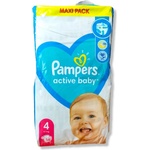Pampers VPP aktiv baby, номер 4, 9-14кг, 58 броя