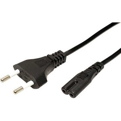 Value Kabel síťový 2pinový, CEE 7/16(M) - IEC320 C7, 5m, černý - 19.99.2094