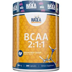 Haya Labs Sports BCAA 2: 1: 1 caps 500 mg [200 капсули]
