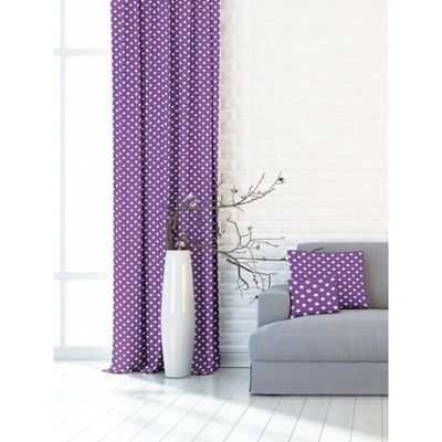 Výprodej Dekorační látky, OXY tečky, lila, 150 cm 150 x 170 cm