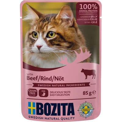 Bozita Cat hovězí jelly 48 x 85 g