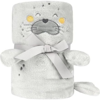 KikkaBoo Бебешко одеяло с 3D бродерия KikkaBoo - Seally Me (31103020169)