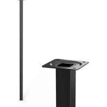 Walteco Nábytková noha hranatá 25x25x800 mm černá 50236