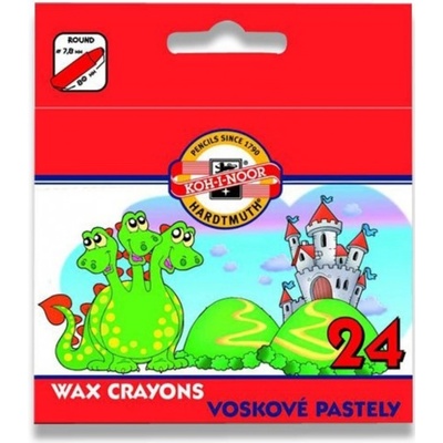 Koh-i-noor Pastelky voskové 24 barev