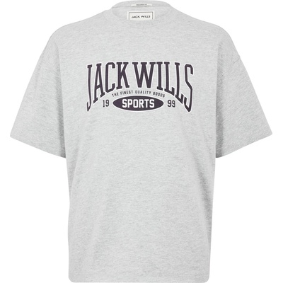 Jack Wills Тениска Jack Wills Sports Team T-Shirt - Grey Marl