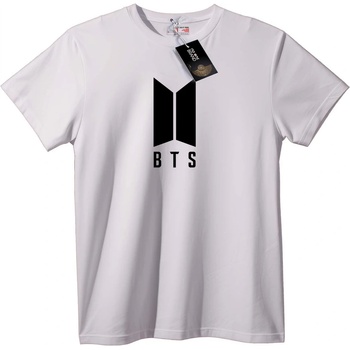 NOONEBRAND Тениска BTS лого черна - M, White