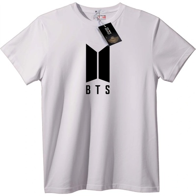 NOONEBRAND Тениска BTS лого черна - M, White