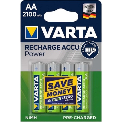 VARTA 56706 - 4бр. акумулаторни батерии ACCU AA NiMH/2100mAh/1, 2V (VA0031)