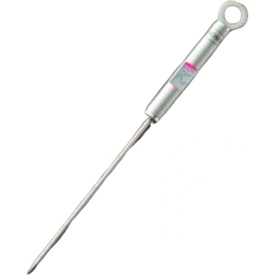 RÖSLE gourmet thermometer, grill thermometer with digital, illuminated temperature display in °C and °F, -40 °C to +200 °C, stainless steel 18/10, length 21.5 cm, silver - 25066