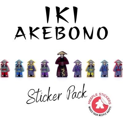 Meeple Stickers samolepky pro iki akebono