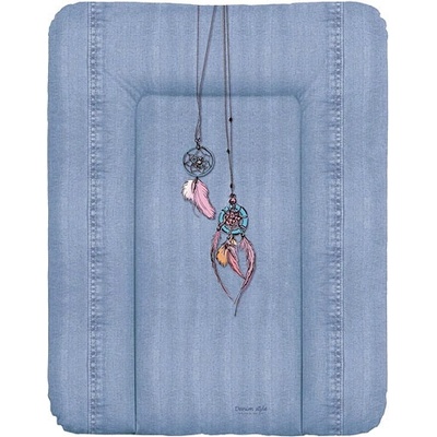 Ceba Baby Podložka na komodu Denim Style Dream Catcher modrá měkká 70 x 50