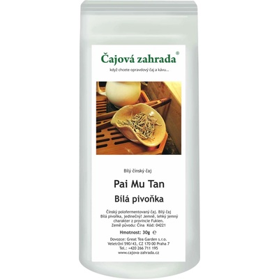 Čajová zahrada China Pai Mu Tan bílý čaj 1 kg