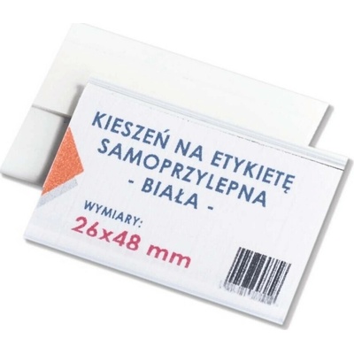 SAMOLEPICÍ KAPSY NA ŠTÍTKY 26X48 mm - 100 KS