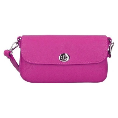 Made in Italy Mondo Italia kožená kabelka 766 fuchsia Fuchsia