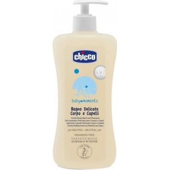 Chicco jemný šampón na telo a vlasy s neutrálnym pH a dávkovačom 500 ml
