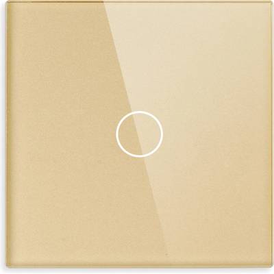 ELMARK Element СТЪКЛЕН МАЛЪК ПАНЕЛ 1 БУТОН, ЗЛАТО (195sp1g/gd)