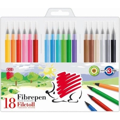 ICO Флумастери Ico Hedgehog 300 18 цвята (1608004-9580123002)