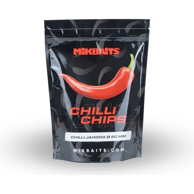 Mikbaits Boilies Chilli Chips Chilli Jahoda 300g 20mm