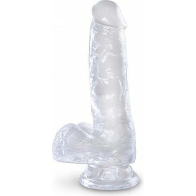 King Cock 6 Inch Cock Transparant Dildo przezroczysty