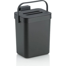 Odpadkový kôš na bio odpad Paulo plastový tmavo šedý 2,3 l KL-12138