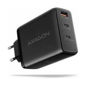 AXAGON ACU-DPQ100 Network Battery Charger, GaN 100W, 3x port (USB-A + dual USB-C) PD3.0/QC4+/PPS/Apple, black