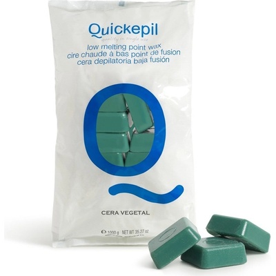 Quickepil tvrdý vosk na depilaci zelený 1 kg