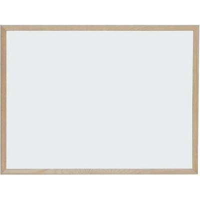 Biela tabuľa s magnetickým povrchom OPTIMA s dreveným rámom 30 x 40 cm 22363