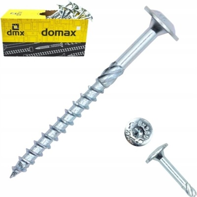 Konštrukčný vrut do dreva 6 × 50 mm, tanierová hlava TX30 – Domax CT
