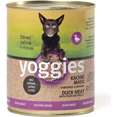 Yoggies kachní s hruškou a jáhlami 400 g