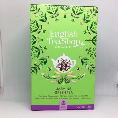 English Tea Shop Zelený čaj s jasmínem a bezinkou 20 ks