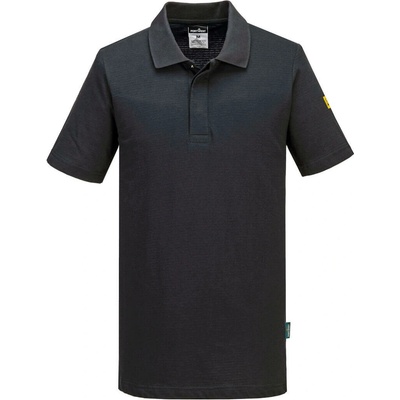 Portwest AS21 Polokošeľa Anti-Static ESD čierna S