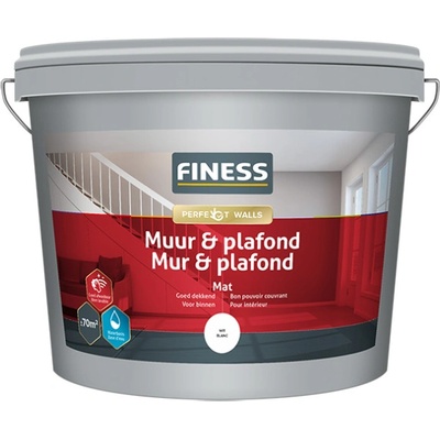 Finess Malířská barva 4kg, Vzhled mat, Barevný bílá, 4kg
