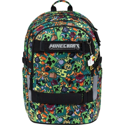 Baagl batoh Skate Minecraft Chaos A-35985 zelený