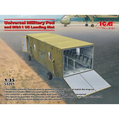 ICM Universal Military Pod with M8A1 US Landing Mat 1:35