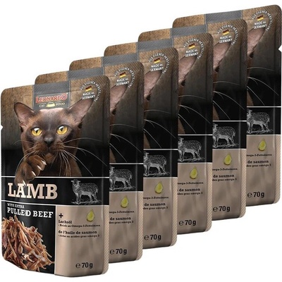 Leonardo Jehněčí s trhaným hovězím masem 6 x 70 g