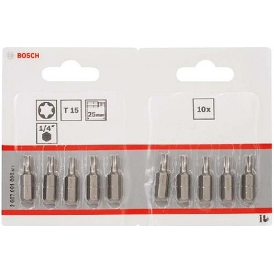 Bosch T15 dĺžka 25 mm 10 ks 2607001608