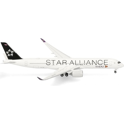Herpa A350-941 Thai Airways International Star Alliance Colors Named Sakon Nakhon สกลนคร 1:500