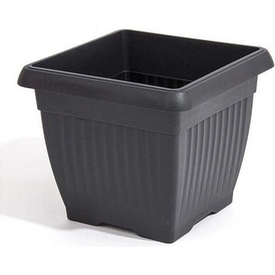 Prosperplast DKWT45-S433 Hranatý květináč TERRA antracit 45 x 45 cm