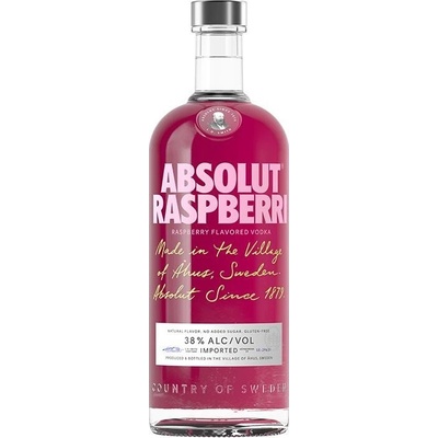Absolut Raspberry 38% 1 l (holá láhev)