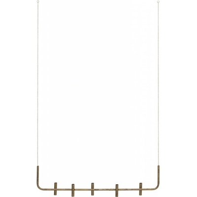 House Doctor Závěsný adventní svícen Maxi Antique Brass, měděná barva, kov