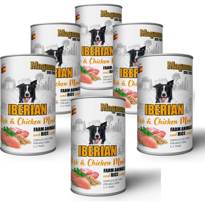 Magnum Adult Iberian Pork & Chicken Meat 6 x 400 g