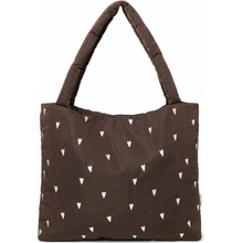 Studio Noos Taška Mom Bag Puffy Brown Hearts