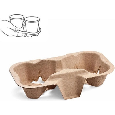 Podnos PAP na 2 kelímky 19 x 11 cm WIMEX 76271 – Hledejceny.cz