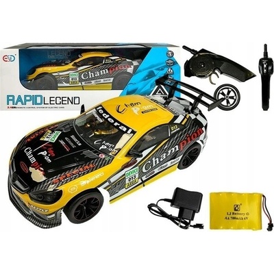 Lean Toys Sportovní rádiem řízené auto 2,4 GHz žluté