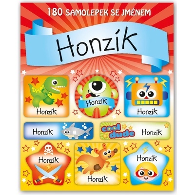 ARGUS Veselé nálepky samolepky se jménem Honzík