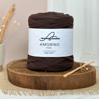 Amorino Fios Textilní špagáty Amorino Fio - Premium 26mm Marrom