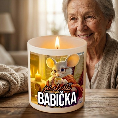 Ahome CZ Originální skleněný svícen Jsi skvělá babička