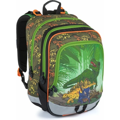 Bagmaster ALFA 21 C batoh dinosaur zelená