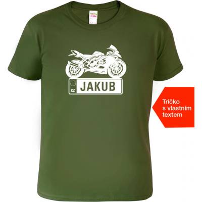 HobbyDárky tričko Zavodní motorka SPZ Military – Hledejceny.cz